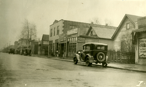 Looking south on Drouillard Rd. from Edna Street, ca. 1930.