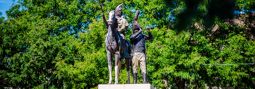 Tecumseh and Brock Monument at the Sandwich Roundabout