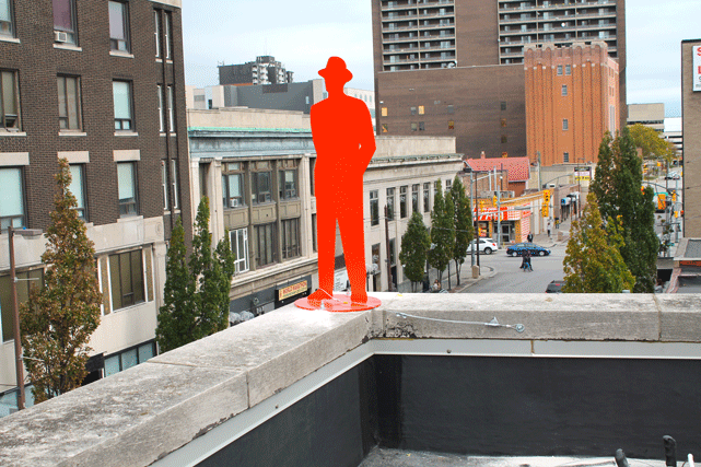 Man in the City Sculpture