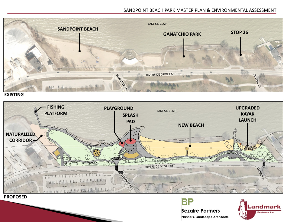 Site map of existing and proposed design