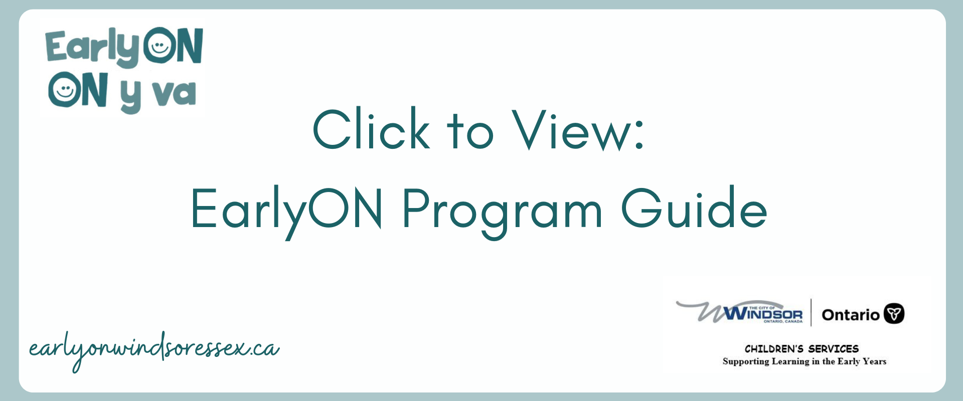 EarlyON Program Guide
