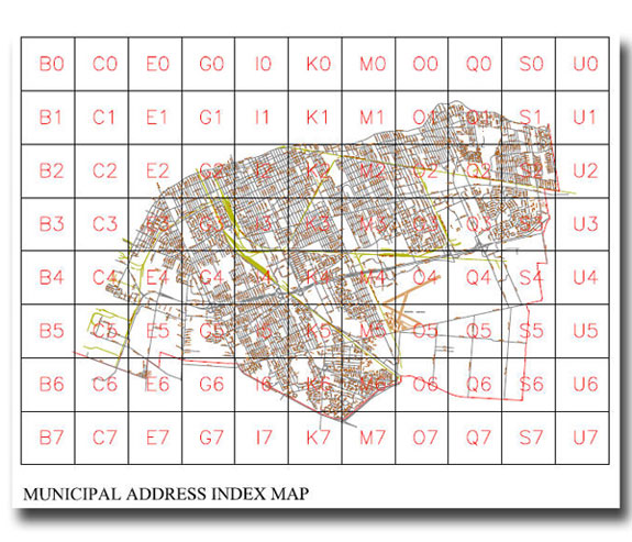 Sample of CIty of Windsor municipal address atlas map book