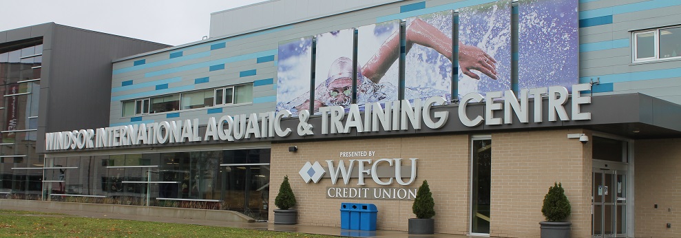 Windsor International Aquatic & Training Centre Exterior of the Windsor International Aquatic & training Centre presented by WFCU Credit Union
