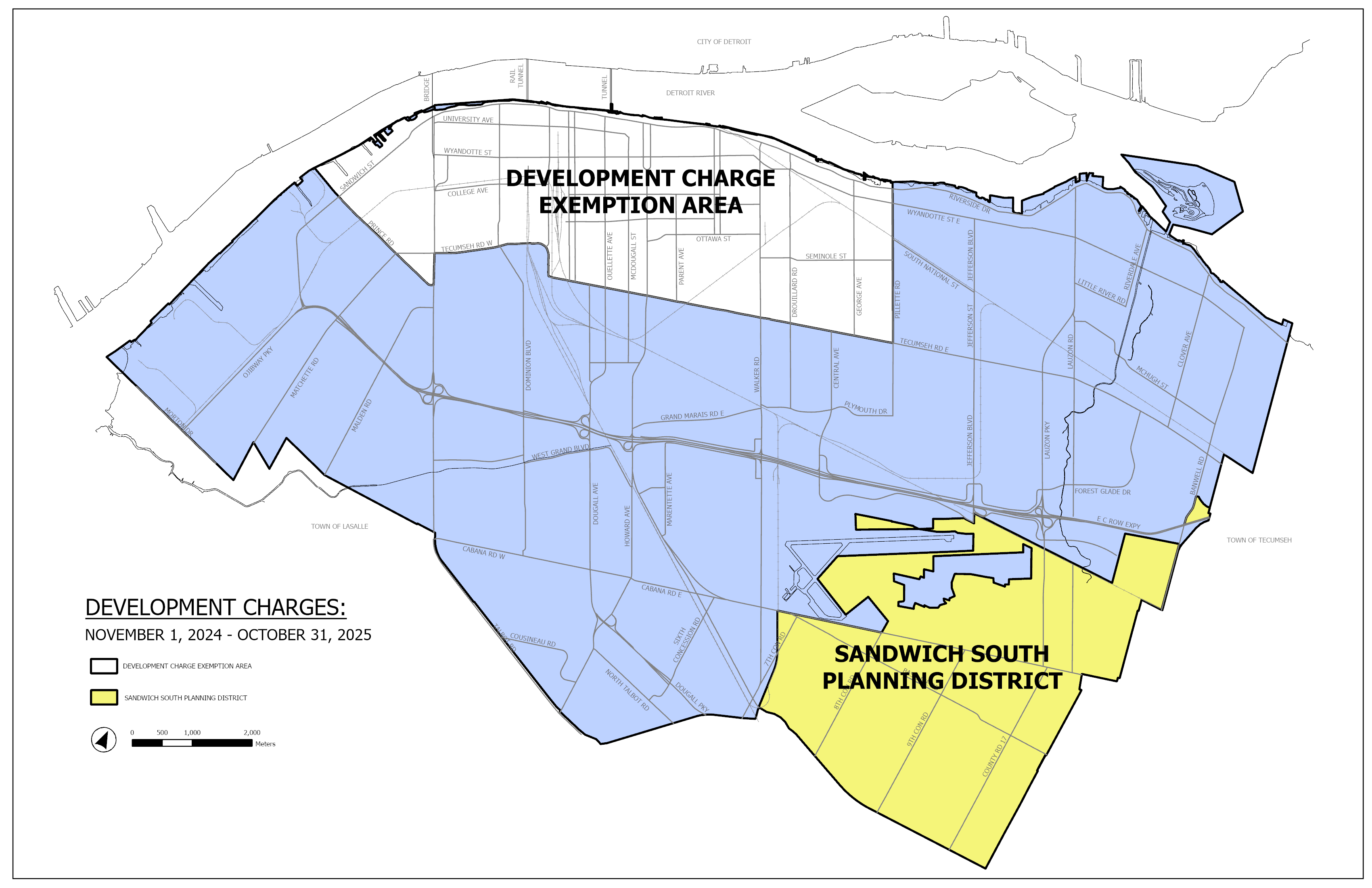 Development charges map