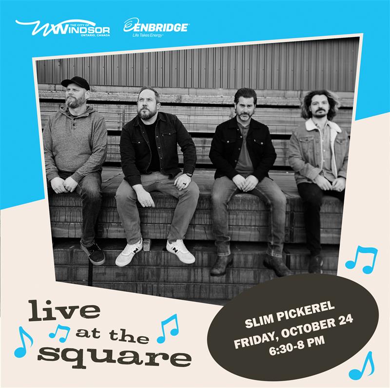 Slim Pickerel Graphic four band members posing together