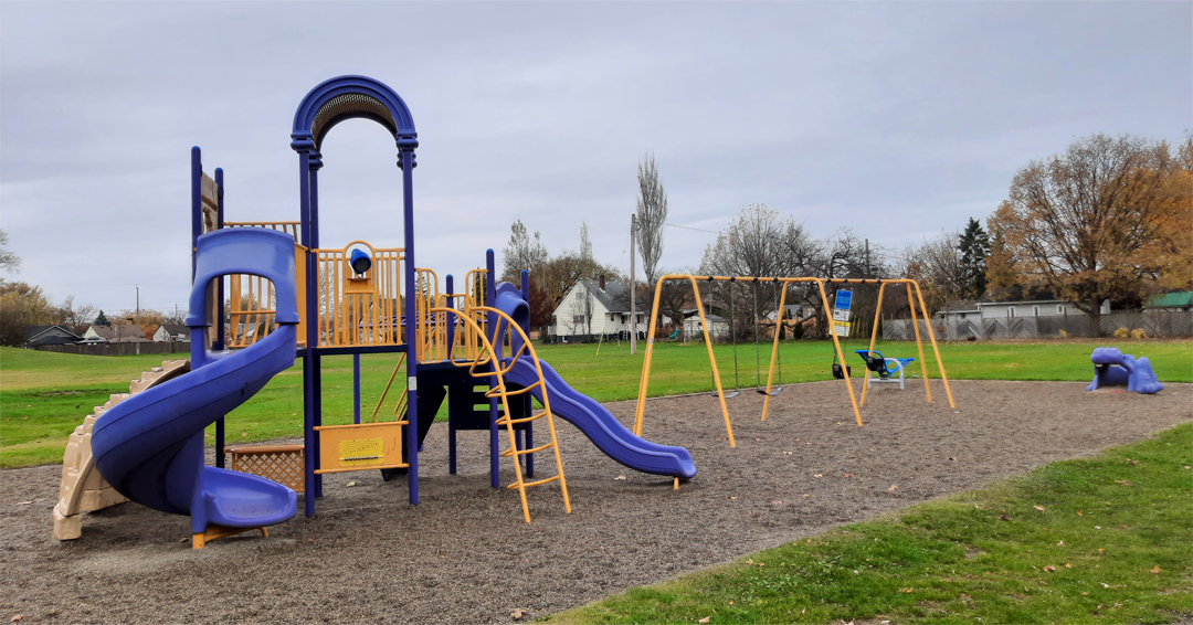 Playground and swing set