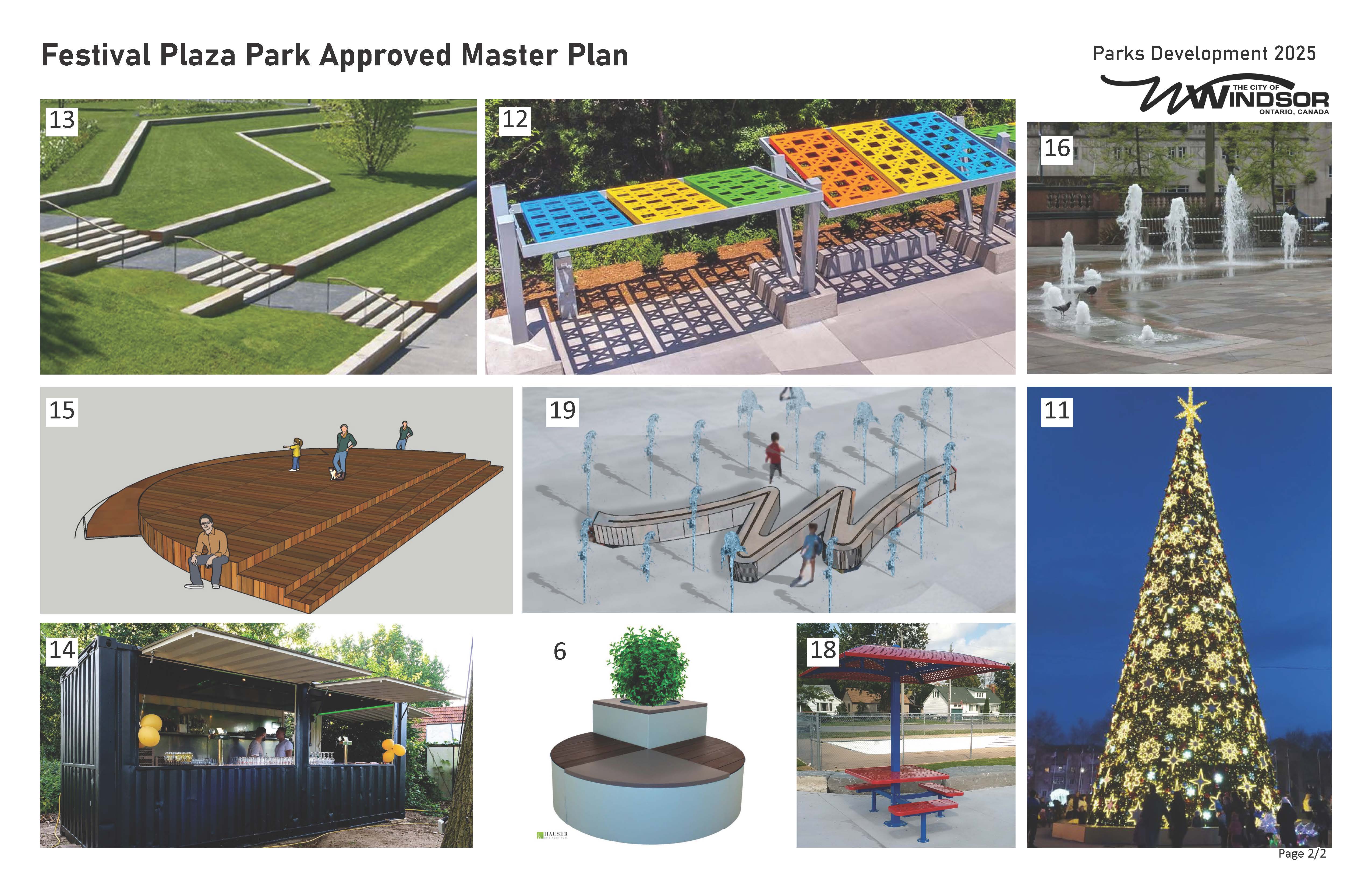 Festival Plaza Approved Master Plan Page 2, also available via PDF link above