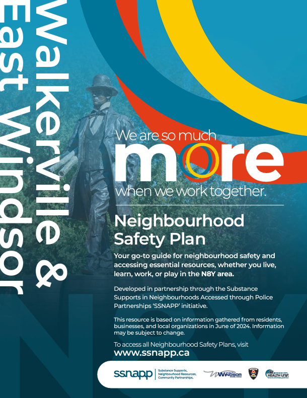 Cover of the SSNAPP Walkerville & East Windsor (N8Y) Neighbourhood Safety Plan