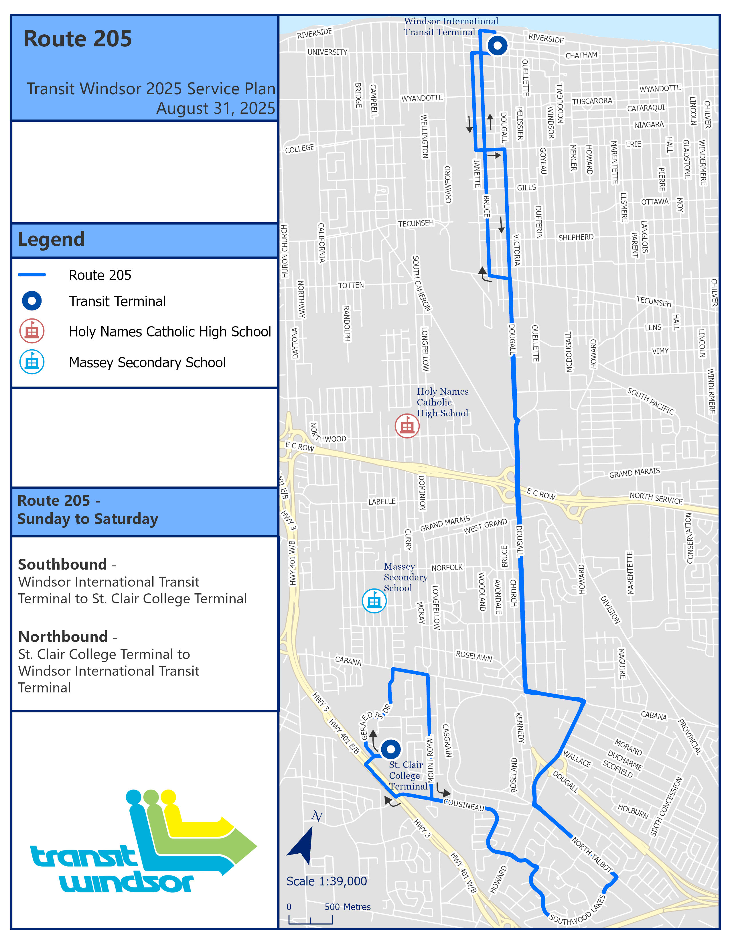 Route 205 Map