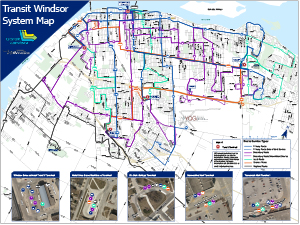 Transit Windsor System Map 2024 thumbnail